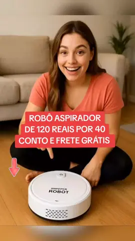 Robô aspirador...varre,limpa e aspirador por menos de 40 reais. #Robô #aspirador #limpeza #casa #tiktokshop 