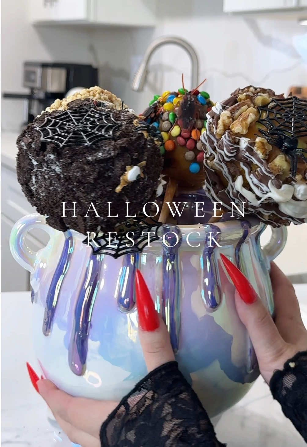 Spooky Halloween home restock 🕸️🕷️ #halloween #restock #asmr #halloweendecor #organizedhome 
