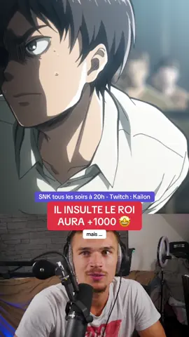 [LES REDIFF SONT DISPO SUR MON ⚡️PATREON⚡️] En live tous les soirs à 20h00 sur Twitch : Kailon 🥷 viens découvrir avec nous l’incroyable aventure Attaque des Titans / SNK ! Vous m’avez énormément demandé de regarder cet animé et bien le voici ! Je découvre en meme temps que vous ! Est ce mieux que NARUTO ou HxH ? A tres vite sur un live 🔥   #snk #eren #attaquedestitans #mikasa #livai             🚨 FAKE BLOOD🚨 FAKE WEAPON 🚨 FAKE FIGHT