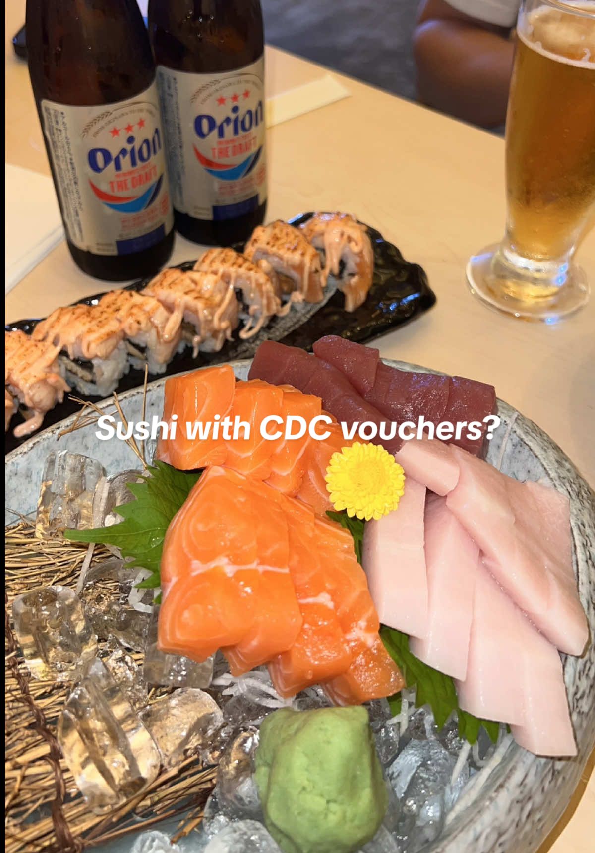 $cdc dinner @ goro japanese cuisine  they hv omakase too…. 🫢#6to9after9to6 #mukbang #sushi #cdcvoucher #fypシ゚ 