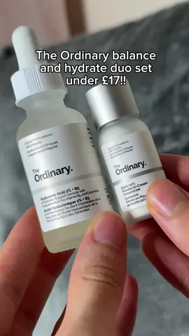 For under £17 you can get the ordinary’s hydrate and duo set!! This includes their hyaluronic acid serum and sulfur powder cream to concentrate! Perfect for helping hydrate your skin and helps reduce spots! #theordinaryskincare #hydrateskin #hyaluronicacidserum #spottreatment #tiktokmademebuyit 