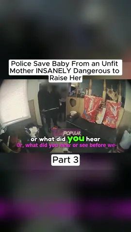Police Save Baby From an Unfit Mother INSANELY Dangerous to Raise Her#cops 