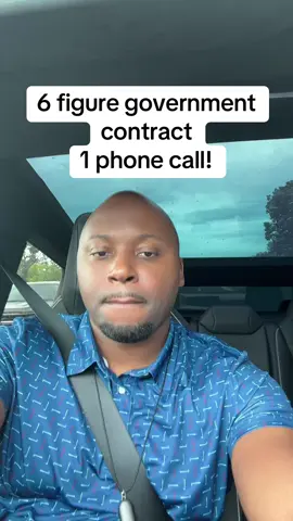 Always build rapport. This is how you can get a six figure of government contract, community below if you want details.