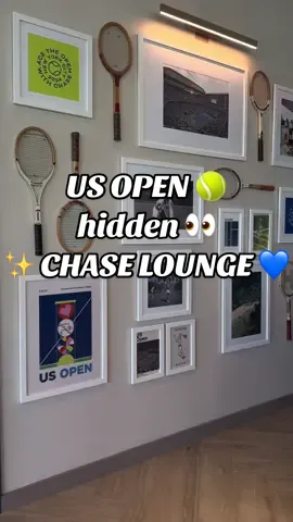 Checkout the #Chase lounge 💙 at the @US Open 🎾 It’s kind of a hidden gem but I love the lowkey vibe! If you’re a chase card holder you should totally check it out! ✨ #USOpen #tennis #tennistiktok #usopen2025 