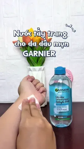 Bà nào da dầu mụn thử ngay em nước tẩy trang Gainer này nha #chamda #garnierpartner #TikTokFinds #dđepachieu #mexoaidua🥭🍍 