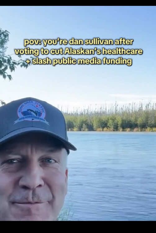 I’m so stoked senator sullivan had time to fit a day of fishing onto his calendar but could he try fitting in a meeting in with his constituents instead 😭 #dansullivan #alaska #kenai 
