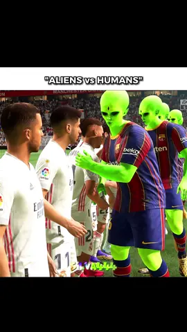 Aliens vs Humans🔥🤣 #football #funny #barcelona #fc25 #gaming 