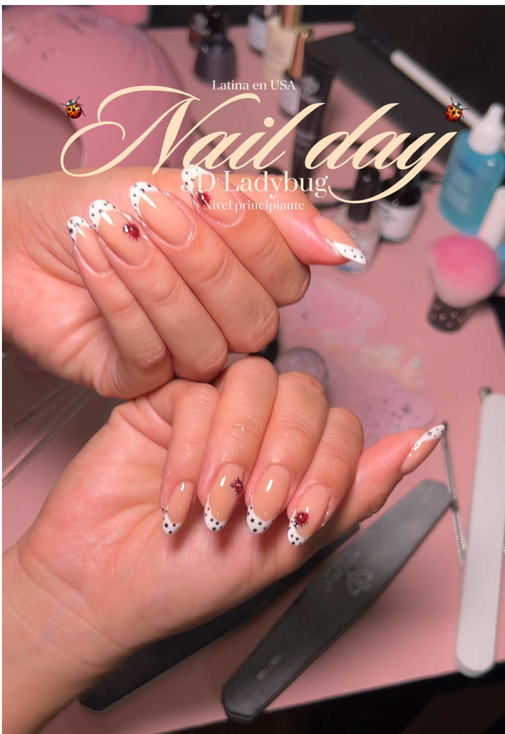 Todo está en mi Amazon storefront🐞🤍💅 #fyp #parati #nailday #athomenails #ladybugnails  @ModelonesOfficial @BORN PRETTY @melodysusie 