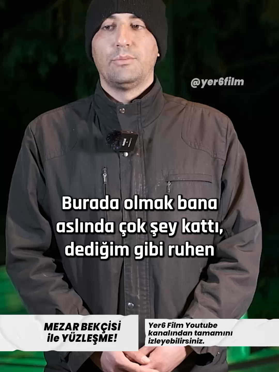 MEZAR BEKÇİSİ ''Mezarlıkta olmak sana ne katıyor?''