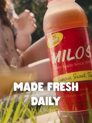 Milo’s teas and lemonades are made fresh daily using high-quality ingredients for a delicious taste.
