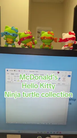 Hello kitty McDonald’s #hellokitty #mcdonalds #hellokittyninjaturtlescollab #happymeal #happymealtoy 