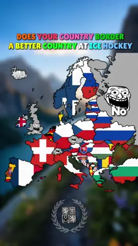 Does your country border a country that is better at ice hockey? #mapping #litvinovmapping #map #icehockey #hockey 