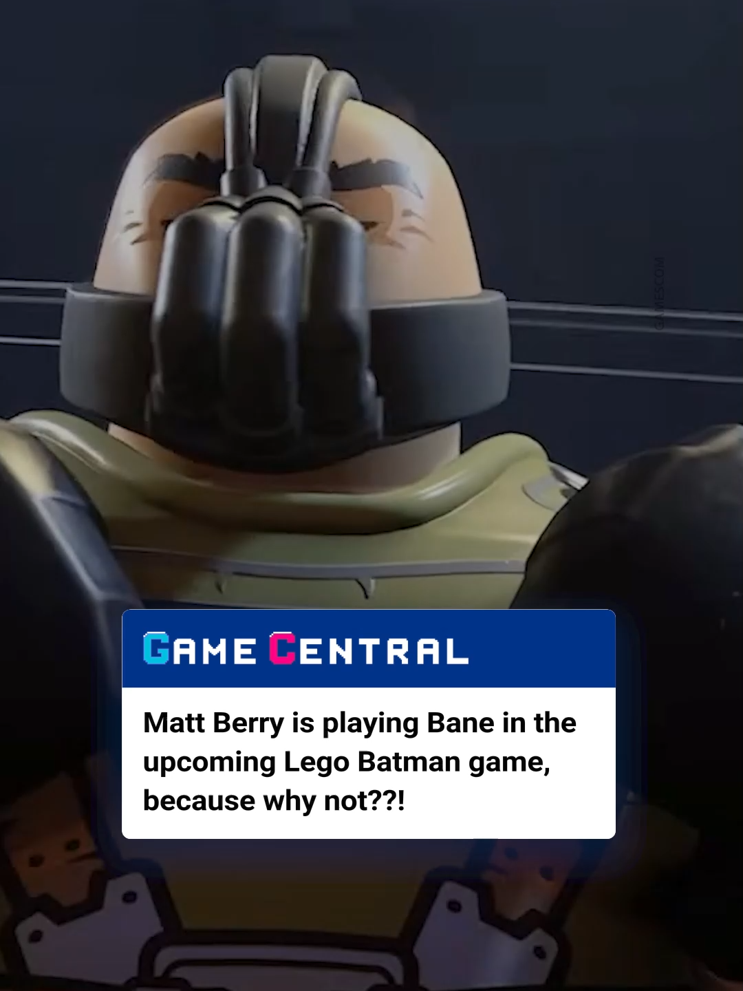 Didn't know I needed to hear Bane's iconic lines read by matt Berry, but here we are. batman #batman #legobatman #legobatmanlegacyofthedarkknight #gamescom #gamescom25 #mattberry #bane