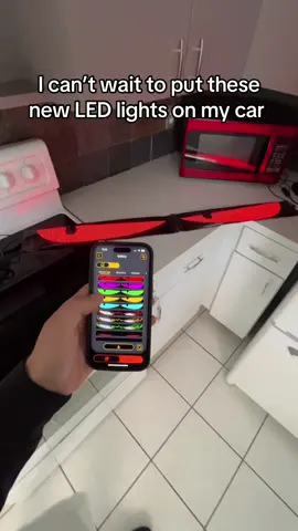 These LED panels for my car are app controlled and can do over 100+ animations! #carmods #carledlights #devileyes 