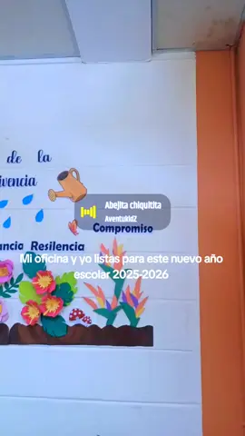 Jardín de la convivencia 🌼🌹💐 lista para este nuevo año escolar 2025-2026