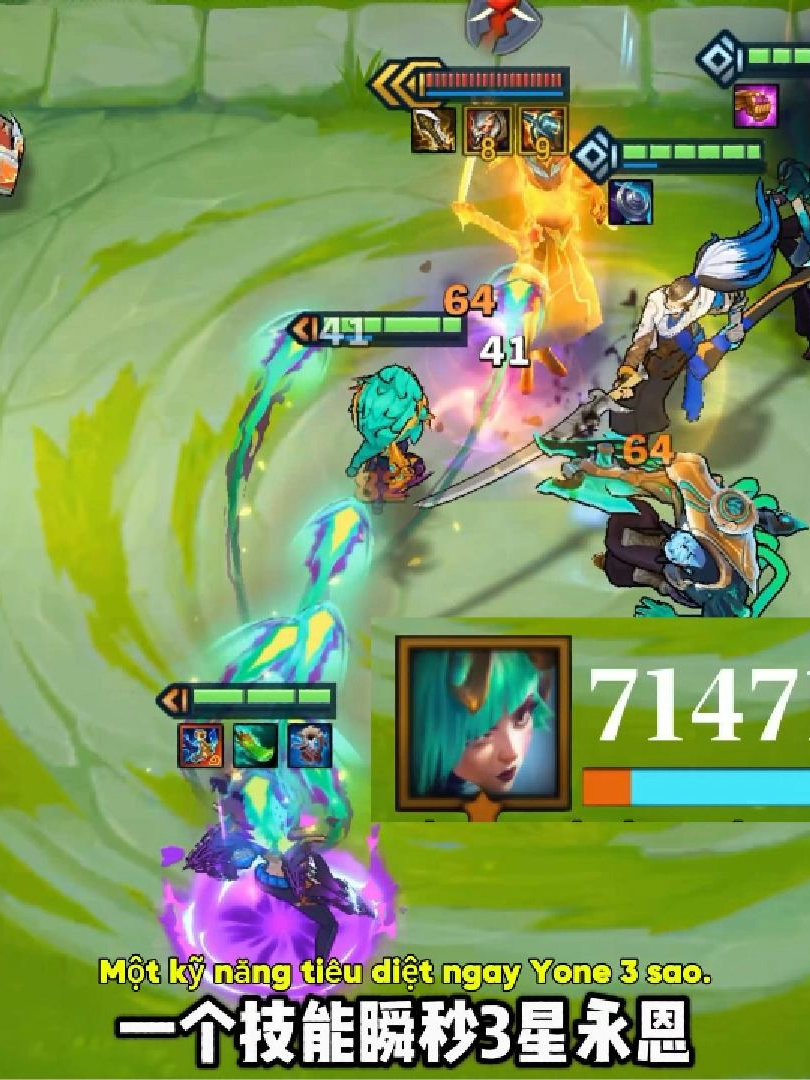 Kai'Sa 1 sao hạ gục ngay Yone 3 sao full đồ❗❗❗ #TFT #LOLCHESSGG #LOLCHESSGGOFFICIAL #TFTSET15