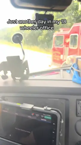 Just another day in my 18 wheeler office 