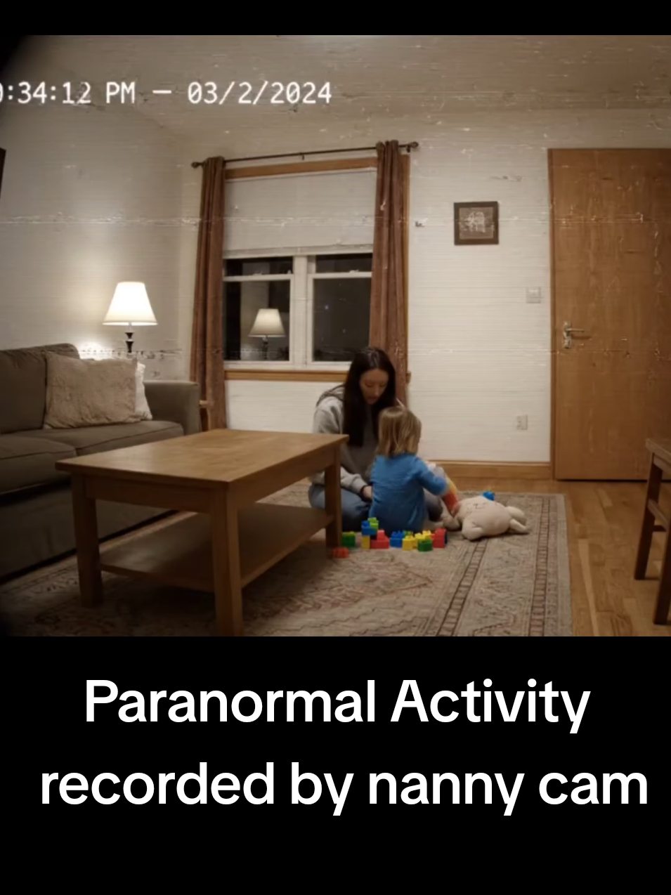 A haunted house where a nanny and a child experienced paranormal activity recorded in the child monitoring cam #explore #scary #fyp #paranormal #haunted 