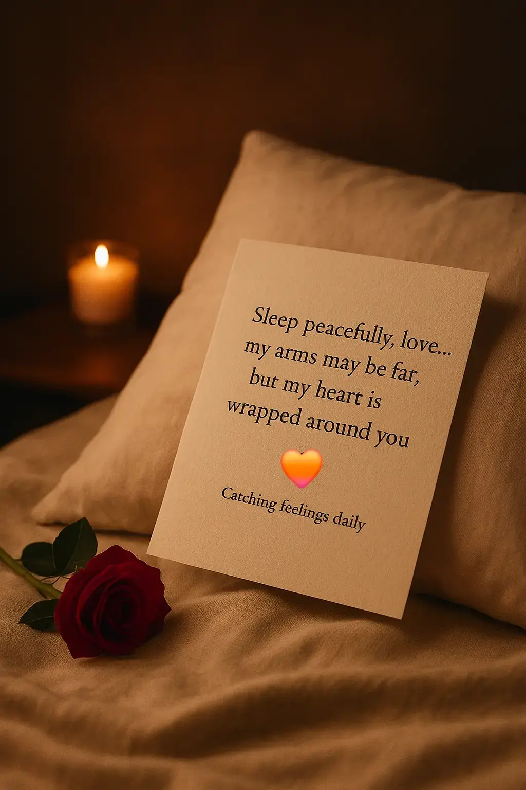 Sleep peacefully ,love...even from afar, my heart never lets go 🌙❤️#Goodnightmylove #wrappedinlove #Catchingfeelingsdaily 