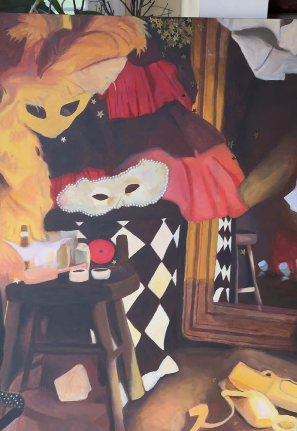 painting based off an ispy page🔍 #art #painting #acrylicpainting #ispy #fyp #xyzbca 