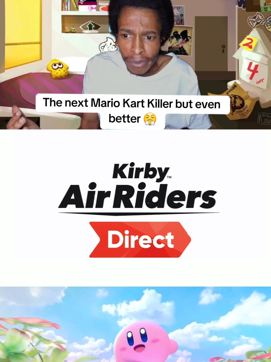 Kirby Air Riders is about to over take Mario Kart World this is peak 😭💀 #kirbyairriders #kirby #nintendoswitch2 #nintendo #NintendoSwitch 