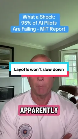No surprise here-corporate AI pilots are failing!  Won’t stop AI layoffs though #thecorporateescapee #genx @Fractional Dude John @Paul Durelli 