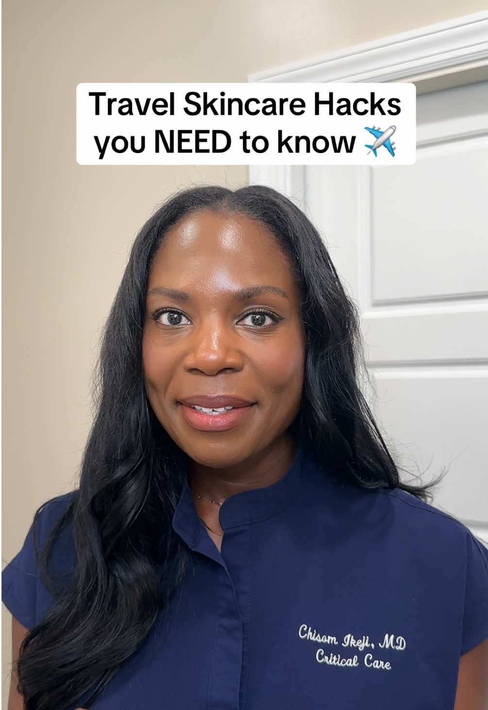 I travel a LOT and these are more Doctor-approved skincare hacks that you need to be doing! 💦Use a facial mist instead of dry shampoo to hydrate your face and scalp. Especially if you’re going multiple days without washing your hair  🧻 Bring disposal face clothes or paper towel with you to avoid using hotel face towels and breaking out your skin ✋Bring hand cream with you EVERYWHERE! Your hands get very dry on the plane and are prone to showing signs of aging faster.  Let me know the ones you’re trying! #travelskincare #traveltiktok #doctor #doctorsoftiktok 