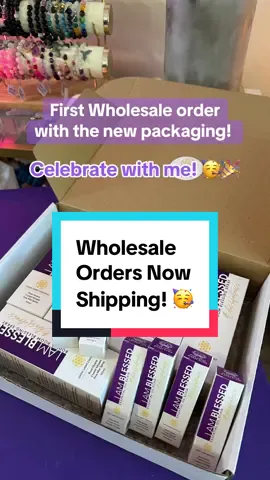 Celebrate with me as I prepare my first wholesale shipping order with the new packaging! 🥳 I am beyond excited! 🎉I am also looking for leads,  if you know of any Woohoo metaphysical shops that might like to carry my products. Please comment below. 🙏🫶🏻💖🌈 Divine goes global!  #essentialoilsforhealing #essentialoils #blessingspray #blessingoil #healingtools 