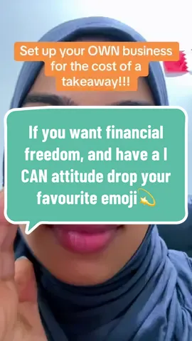 Set up your OWN business for the cost of a takeaway. Drop your favourite emoji if you have a I CAN attitude and want financial freedom💫 #sidehustlesecrets #sidehustleideas #mumpreneur #mompreneur #makemoneyfromhome 