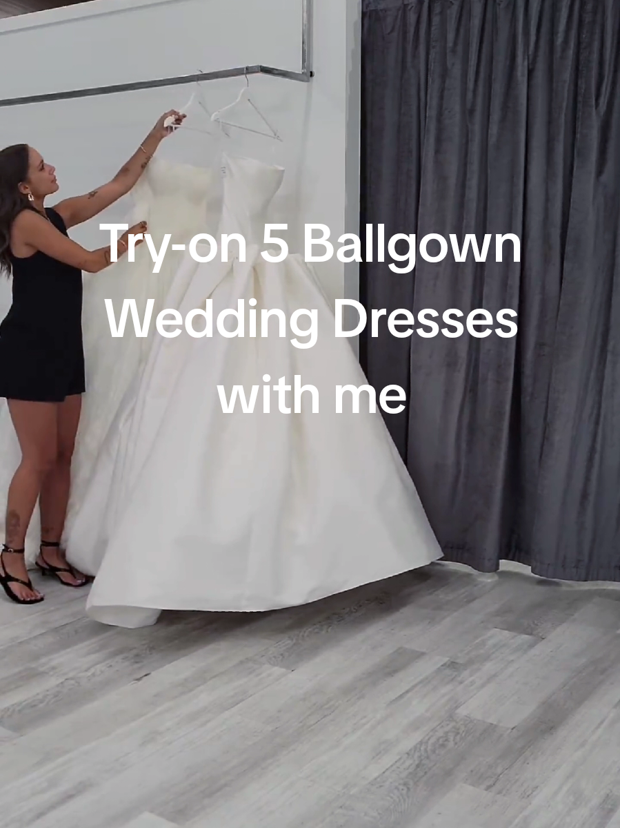 1, 2, 3, 4, or 5? Come try-on full wedding dresses with me!  ... ... Utah bridal shop - Salt Lake City - 2026 weddings - bridal ballgowns - wedding dress shopping  #weddingdresstrends #utahbridals #2026wedding #ballgownweddingdress #laceweddingdress 