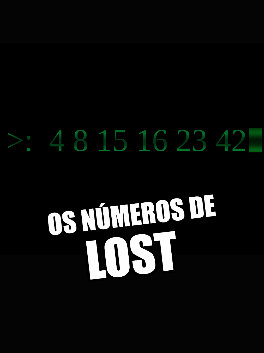 Os misteriosos números de Lost!  #lost #serielost #hitchhikersguidetothegalaxy #devoltaparaofuturo #nostalgia