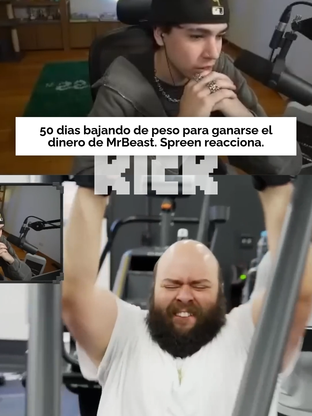 50 dias bajando de peso para ganarse el dinero de MrBeast. Spreen reacciona. @spreenbro  @mrbeast  #spreen #mrbeast #youtube #stream #contenido #fyp #viral #parati #shorts #clips #reaccion #kick