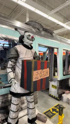 #SpiritHalloween #BehindTheScenes #SpookySeason #HalloweenVibes #crazyclown adventuresthatrock