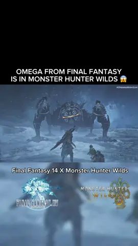 THEY ADDED OMEGA FROM FINAL FANTASY 14 INTO MONSTER HUNTER WILDS YOOOO 🔥 #finalfantasy14 #monsterhunterwilds #omega #finalfantasy #monsterhunter 