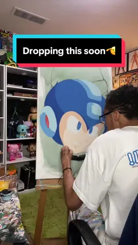 Dropping this one soon - whos ready 😈#megaman #fyp #art #painting 