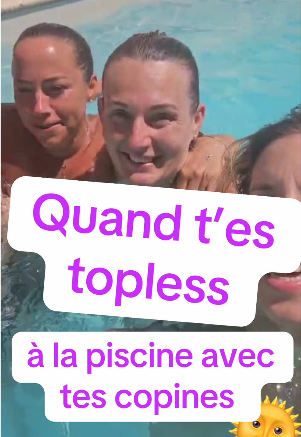 No comment… 🤦‍♀️🤣 #piscine #copines #vacances 