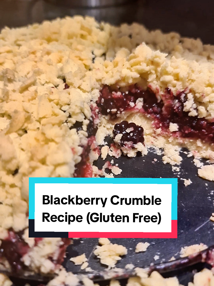 Last year I foraged blackberries and decided to make gluten Free crumble.  This recipe calls for  320g gluten Free flour 200g cold butter 6tbs sugar (depends how sweet you want it) 2 small eggs  2-3 cups blackberries. Cinnamon optional  Once you made the crumble put into the fridge for 1h. Divide 2 parts, use 1 part for the bottom. Place blackberries on top (you can add extra sugar or cinnamon here) and then grate the other crumble on top. Bake 180 C for about 30-40min.  Enjoy #blackberryrecipes #crumble #glutenfree #blackberrycrumble 