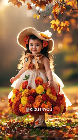 Cute little girl.🧡 #baby #fashion #ai #viral 