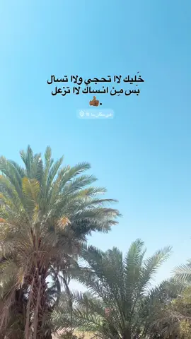خليك لاا تحجي ولاا تسأل بي من انساك لاا تزعل 👍🏽. #تصويري_احترافي_الاجواء👌🏻🕊😴 #تصاميم #fypシ #fyp #capcut 