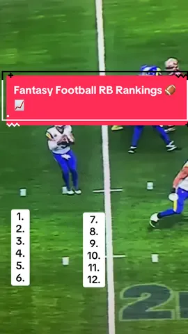 Fantasy Football RB Rankings Part 1, do you guys agree? #fantasyfootball #fantasyfootballdraft #fantasyfootballtips #derrickhenry #fyp 