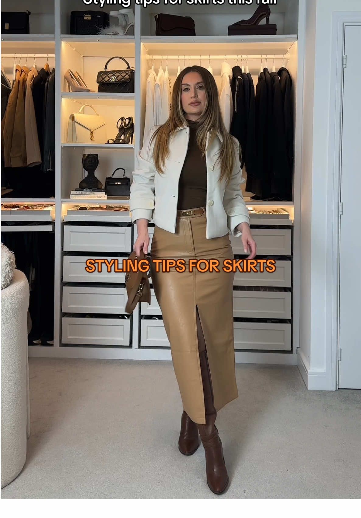 A few styling tips for skirts for this fall season 🤎🍂#skirtoutfits #skirtstyle #skirtoutfit #creatorsearchinsights 