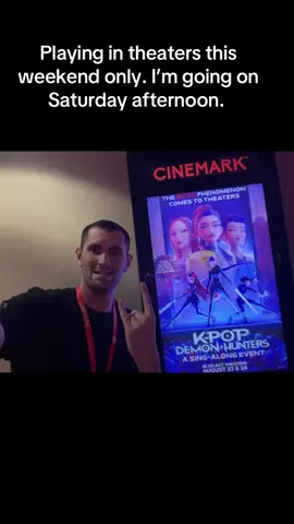 K pop demon hunters sing along version (in theaters this weekend only) #movie #kpop #kpopdemonhunters #netflix @Netflix 