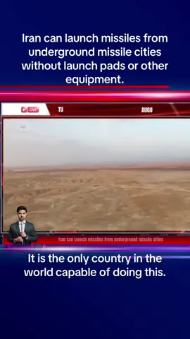 Iran can launch missiles from underground missile cities without launch pads or other equipment. #news #breakingnews #IranMissiles #Missilecity 
