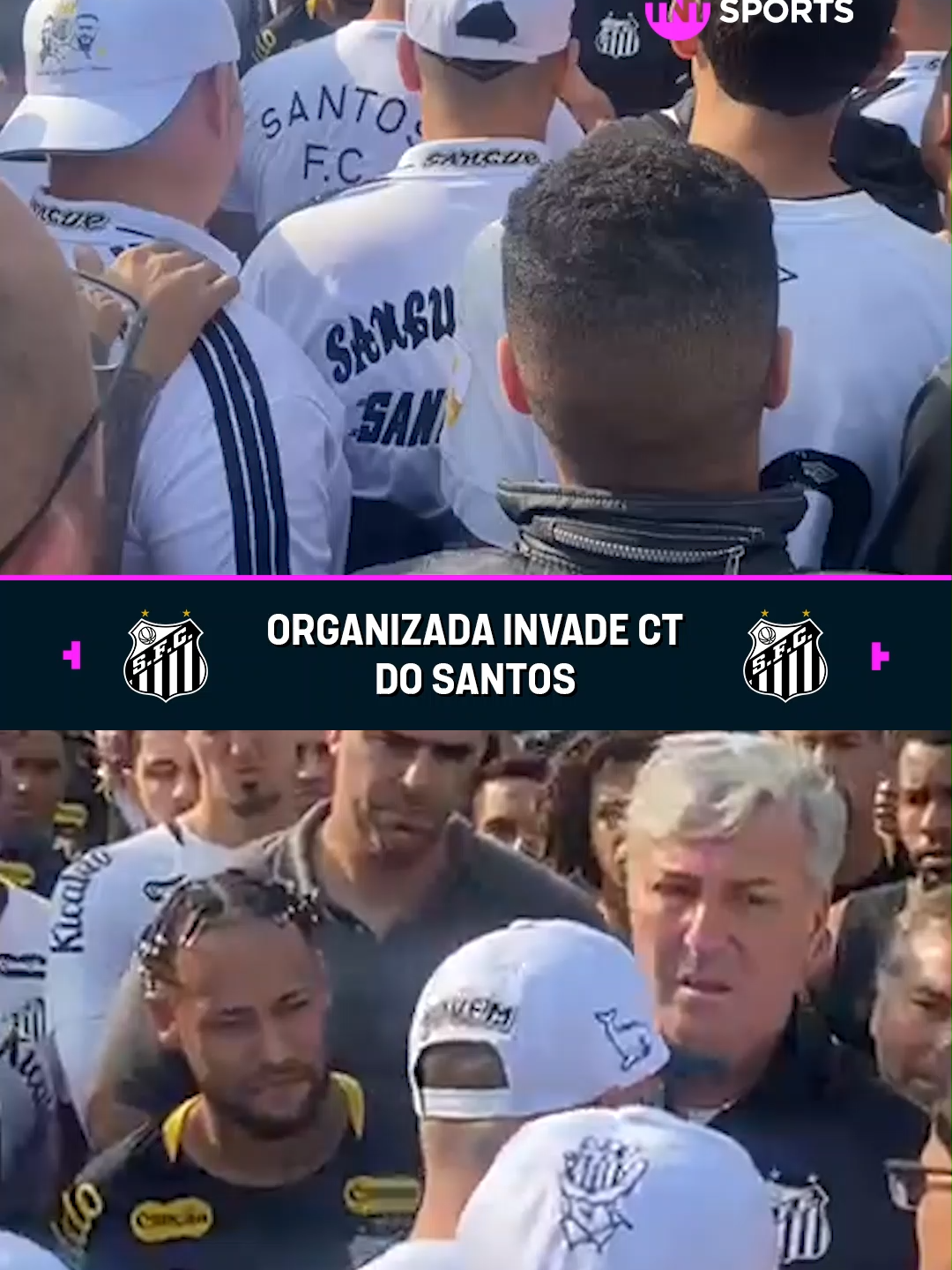Torcedores organizados do Santos invadiram o CT Rei Pelé e cobraram o elenco do Santos, com Neymar à frente, após a goleada de 6 a 0 sofrida contra o Vasco. #FutebolBrasileiro #santosfc #torcidaorganizada #neymar #tiktokesportes