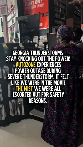 One rain drop and the power goes out! #georgia #thunderstorm #severeweather 