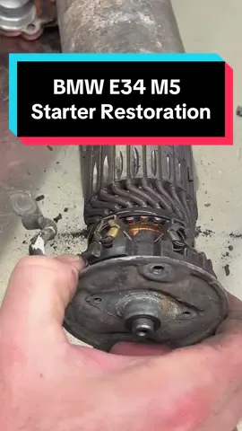 BMW E34 M5 Starter Restoration #bmw #cars #cartok #DIY #restoration #mechanic @gearwrenchtools The automotive starter is a crucial component in vehicles with internal combustion engines (like gasoline and diesel engines). Its fundamental purpose is to rotate the engine's crankshaft, enabling the engine to begin its combustion cycle and run on its own power.  Here's a breakdown of the key roles and functions of a starter: Initiating Engine Rotation: Internal combustion engines require an initial external force to start the first combustion cycle, as they don't produce torque at zero RPM. The starter motor provides this force, turning the engine over until it can generate power independently. Converting Energy: The starter converts electrical energy from the car's battery into mechanical energy. This mechanical energy is then used to rotate the flywheel, which is connected to the engine's crankshaft. Enabling Combustion: By rotating the crankshaft, the starter allows the engine to begin the process of drawing in air and fuel, compressing it, and igniting it, leading to the self-sustaining combustion cycle.