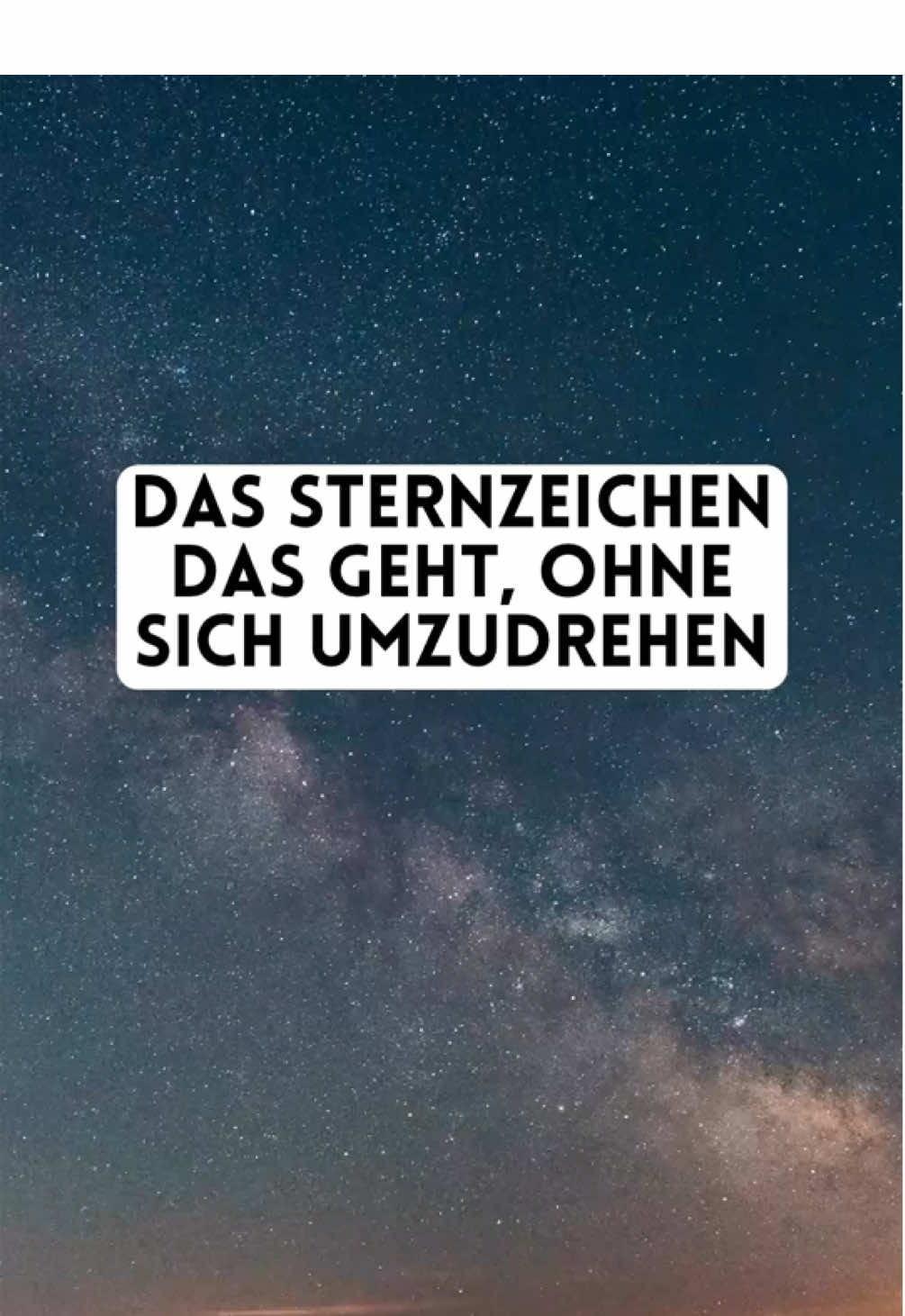 Das Sternzeichen das geht, ohne sich umzudrehen. #sternzeichen #astrologie #sternzeichencheck #sternzeichenvideos #fyp 