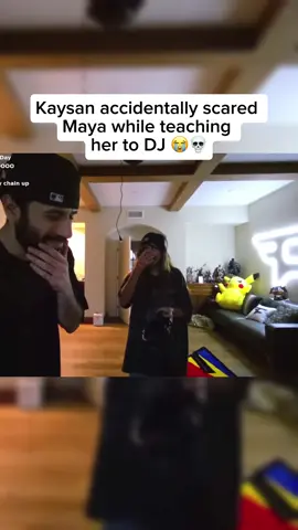 Kaysan had Maya jumping while just trying to teach her DJing 😭💀 #Kaysan #Maya #DJLife #FaZeHouse #FaZeClan
