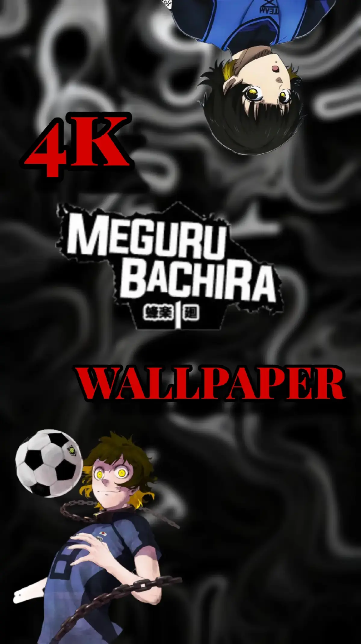 FONDS D'ÉCRAN DE MEGURO BACHIRA ⚽💫 #wallpaper #animefyp #bachira #bluelockanime #viral 