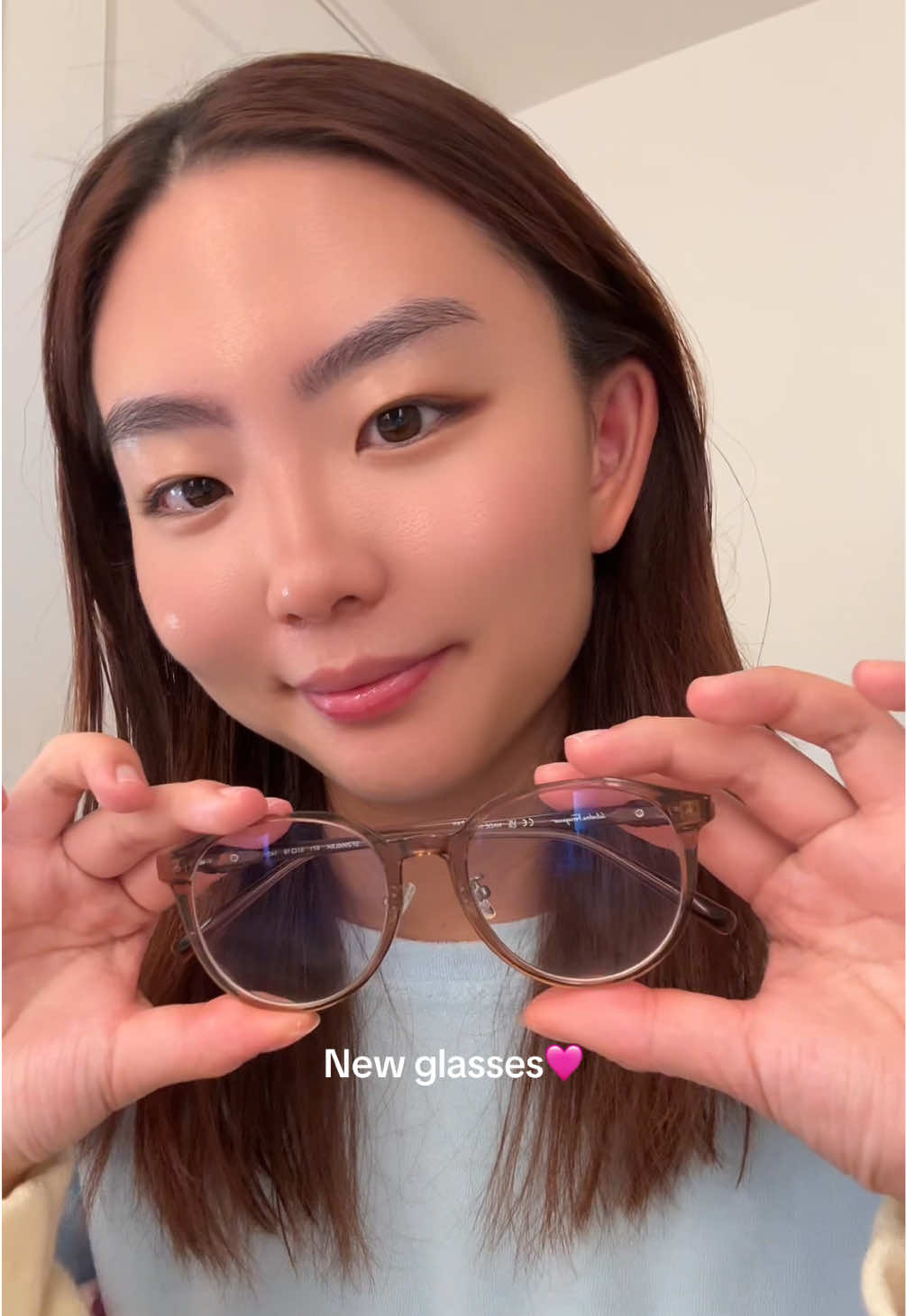 Who knew that my prescription is still changing as a 24 yr old🙂‍↕️ #glasses #newglasses #fypage 
